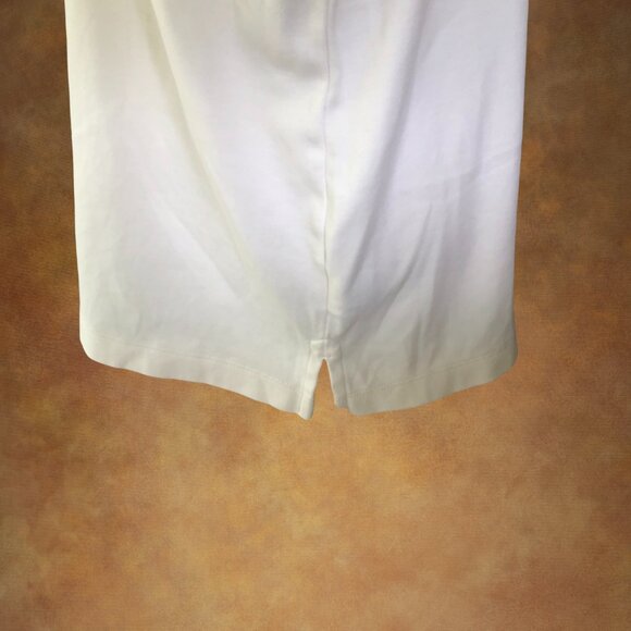 Lands End Supima Cotton Ivory Cream Turtleneck 1X Long Sleeve Shaped Fit - Picture 7 of 10